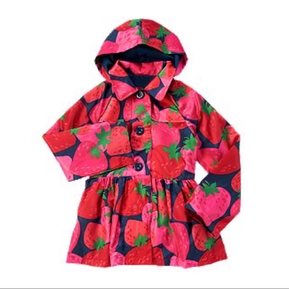 NWOT Crazy 8 Strawberry Raincoat